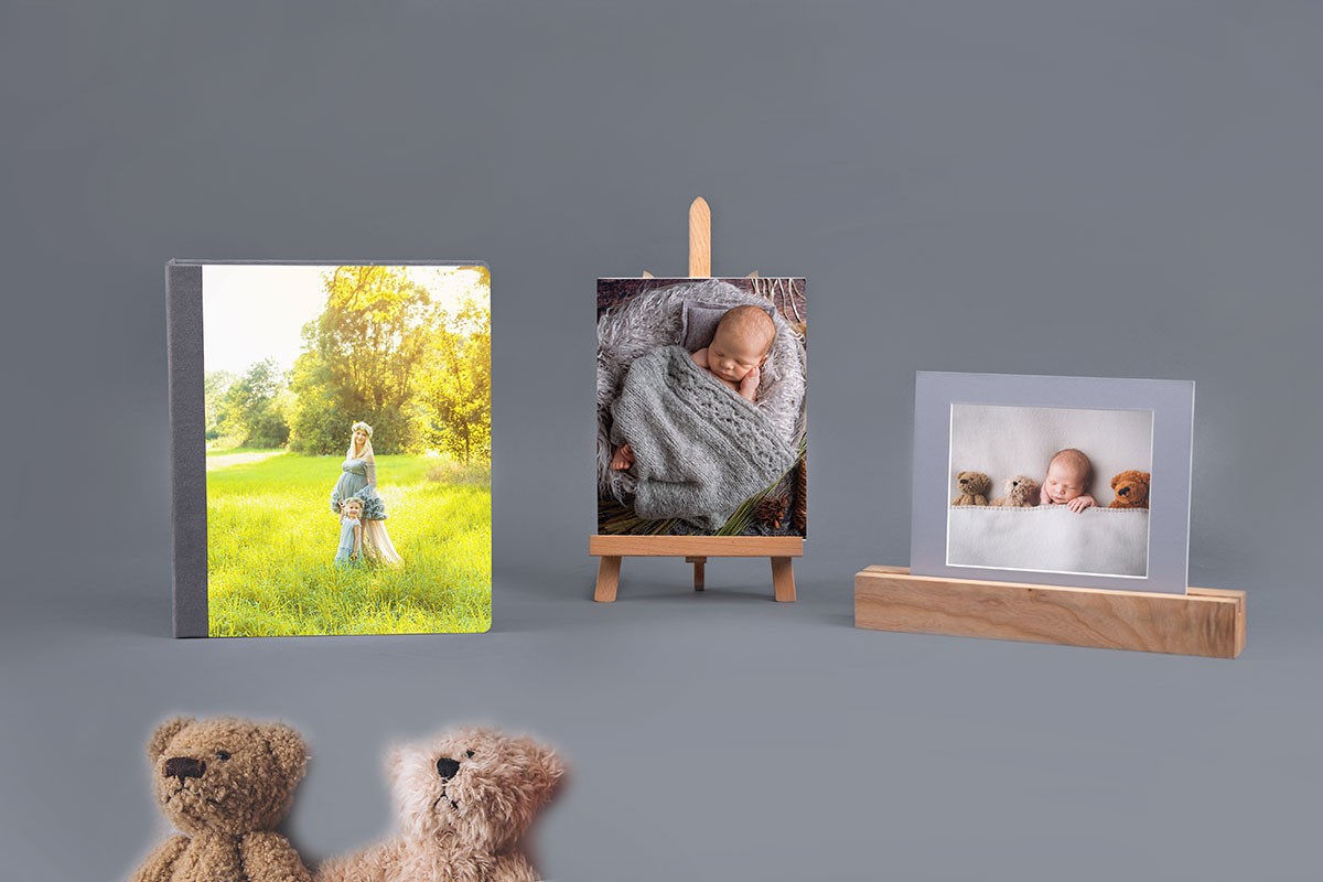 Fotos im Album und gerahmt